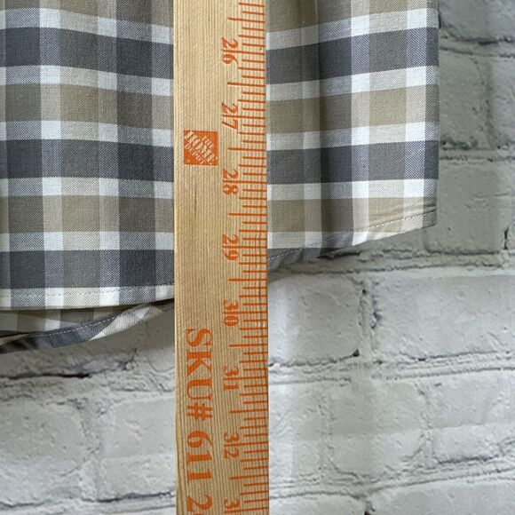 ELY Cattleman Western Pearl Snap‎ Shirt Large Plaid Silver Metallic Rodeo Cowboy - Picture 5 of 11